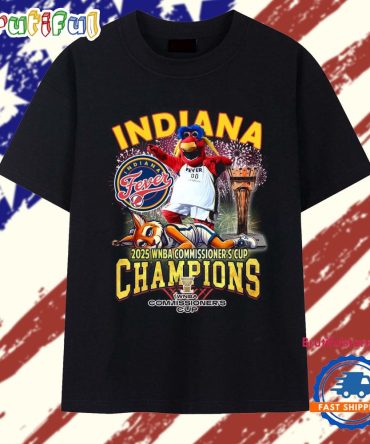 Indiana Fever 2025 Wnba Commissioner'S Cup Champions T Shirt