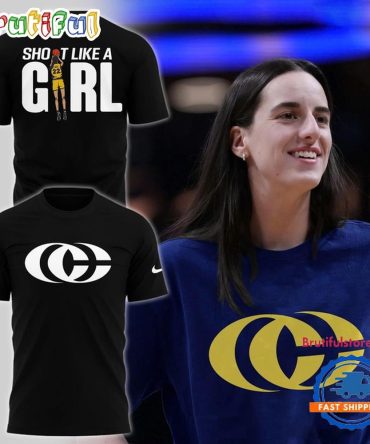 Indiana Fever Caitlin Clark Shoot Like A Girl Black Shirt