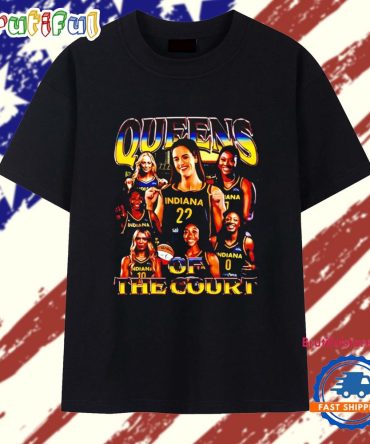 Indiana Fever Queens Of The Court Wnba 2025 T Shirt