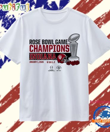 Indiana Football 2026 Cfp Rose Bowl Champions Trophy T Shirt