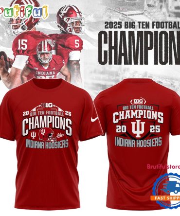 Indiana Hoosiers 2025 Big Ten Football Conference Champions Limited Edition T Shirt