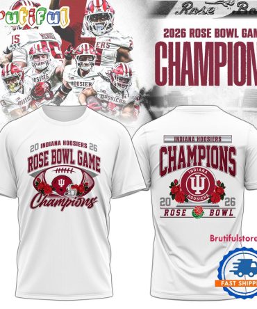 Indiana Hoosiers 2026 Rose Bowl Champions Game Limited Edition White T Shirt