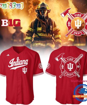 Indiana Hoosiers Baseball X Firefighter Appreciation Night Red Jersey
