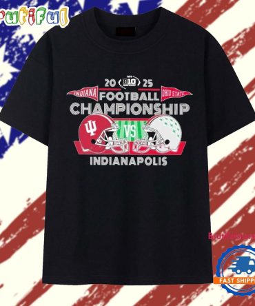 Indiana Hoosiers Vs Ohio State Buckeyes 2025 Big Ten Football Championship Head-To-Head T Shirt