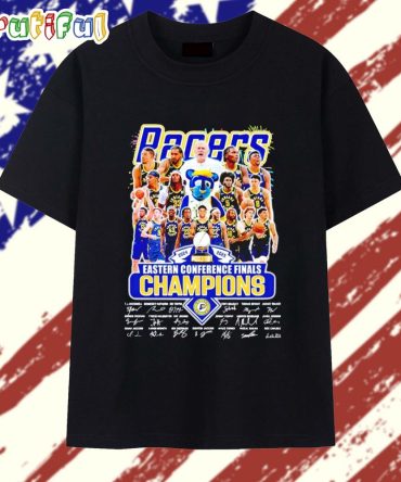 Indiana Pacers 2025 Eastern Conference Champions Players Signatures T Shirt