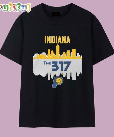 Indiana Pacers Cities The 317 Nba Playoffs 2025 Skyline T Shirt