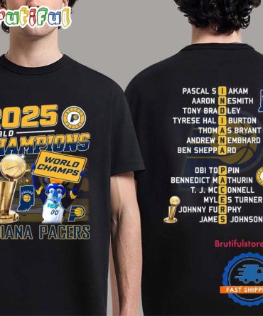 Indiana Pacers Nba 2025 World Champions Vintage T Shirt