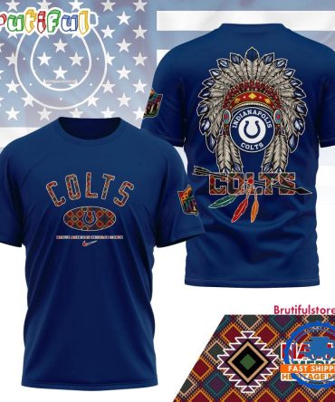 Indianapolis Colts Native American Heritage Month 3D Shirt