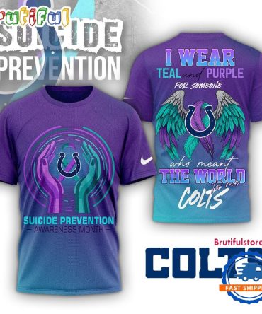 Indianapolis Colts Nfl National Suicide Prevention Month 3D Shirt