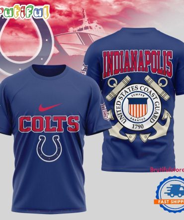 Indianapolis Colts Nfl United States Coast Guard Limited 3D Shirt