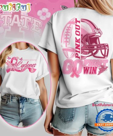 Iowa State Cyclones Tackle Breast Cancer New Design Unisex T Shirt