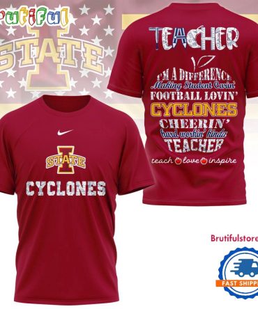 Iowa State Cyclones Teacher Pride Unisex 3D Shirt