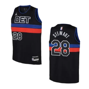 Detroit Pistons 2022-23 Statement Edition Youth Isaiah Stewart Black Jersey - Alzaintravels