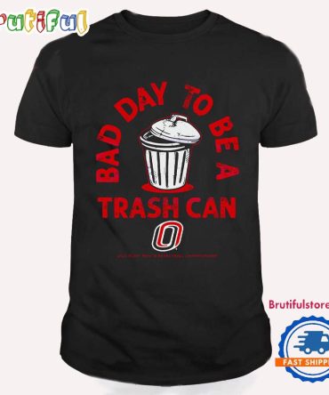 Its A Bad Day To Be A Trash Can Funny Omaha Mavericks Basketball T Shirt