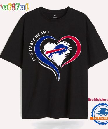 Its In My Heart Buffalo Bill Football Fans T Shirt