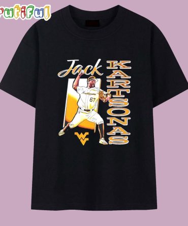 Jack Kartsonas West Virginia Baseball Portrait T Shirt