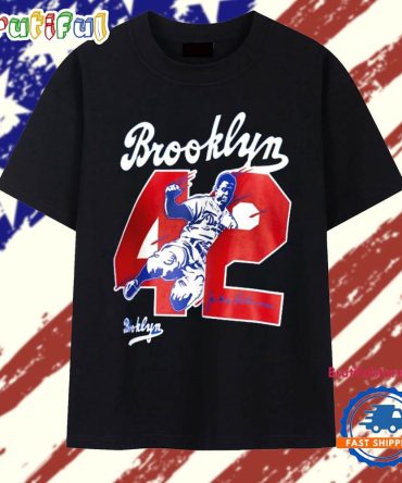 Jackie Robinson Dodgers Legends Collection Vintage Logo T Shirt
