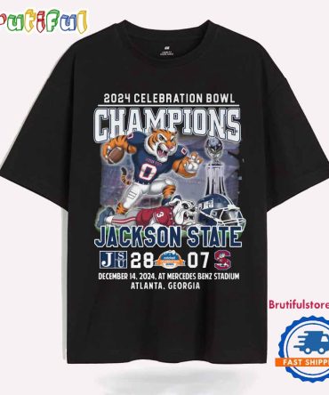 Jackson State Tigers Cricket Celebration Bowl Champions 2024 Winner T Shirt