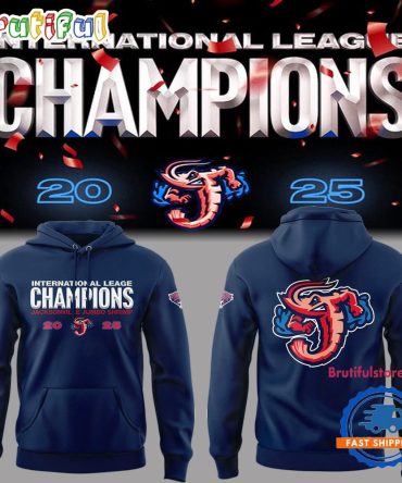 Jacksonville Jumbo Shrimp 2025 International League Champions New Hoodie
