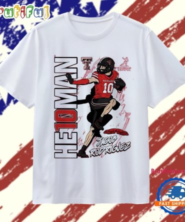 Jacob Rodriguez He10Man Heisman Texas Tech Red Raiders T Shirt