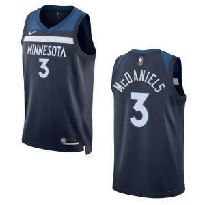 Minnesota Timberwolves Jaden McDaniels 2022-23 Icon Edition Navy Swingman Jersey - Alzaintravels