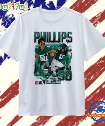 Jaelan Phillips #50 Philadelphia Eagles Football Comic T Shirt