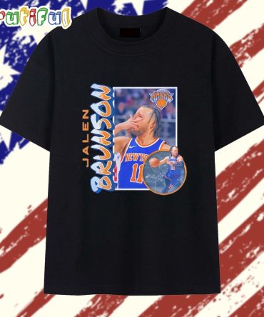 Jalen Brunson New York Knicks Player Graphic T Shirt