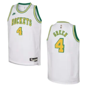 2022-23 Houston Rockets Youth Classic Edition Jalen Green White Jersey - Alzaintravels