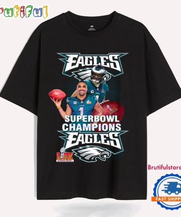 Jalen Hurt Philadelphia Eagles Lix Super Bowl Champions T Shirt