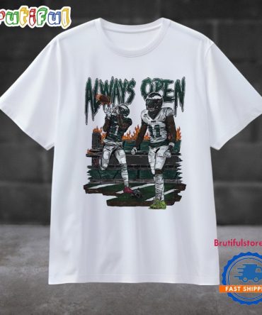 Jalen Hurts Aj Brown Always Open Philadelphia Eagles T Shirt