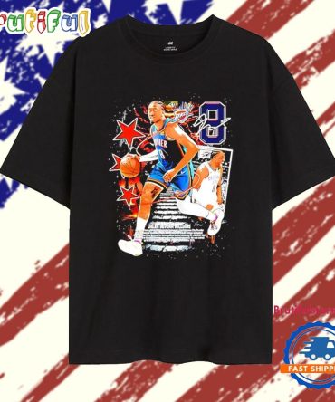 Jalen Williams 2024-25 Oklahoma City Thunder Basketball Champions Signature Vintage T Shirt