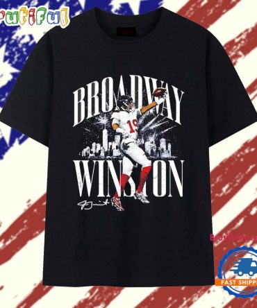 Jameis Winston New York Giants Broadway Winston City Skyline T Shirt
