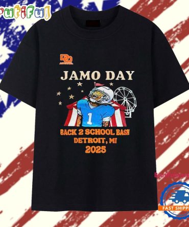Jameson Williams Lions Jamo Day Back 2 School Bash 2025 T Shirt