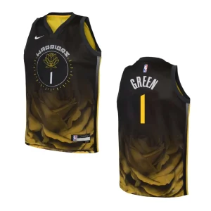 Youth Golden State Warriors 2022-23 City Edition JaMychal Green Black Jersey - Alzaintravels