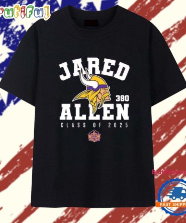 Jared Allen Class Of 2025 Hall Of Fame Minnesota Vikings T Shirt