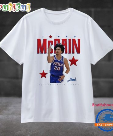 Jared Mccain Philadelphia 76Ers Signature 2024 T Shirt