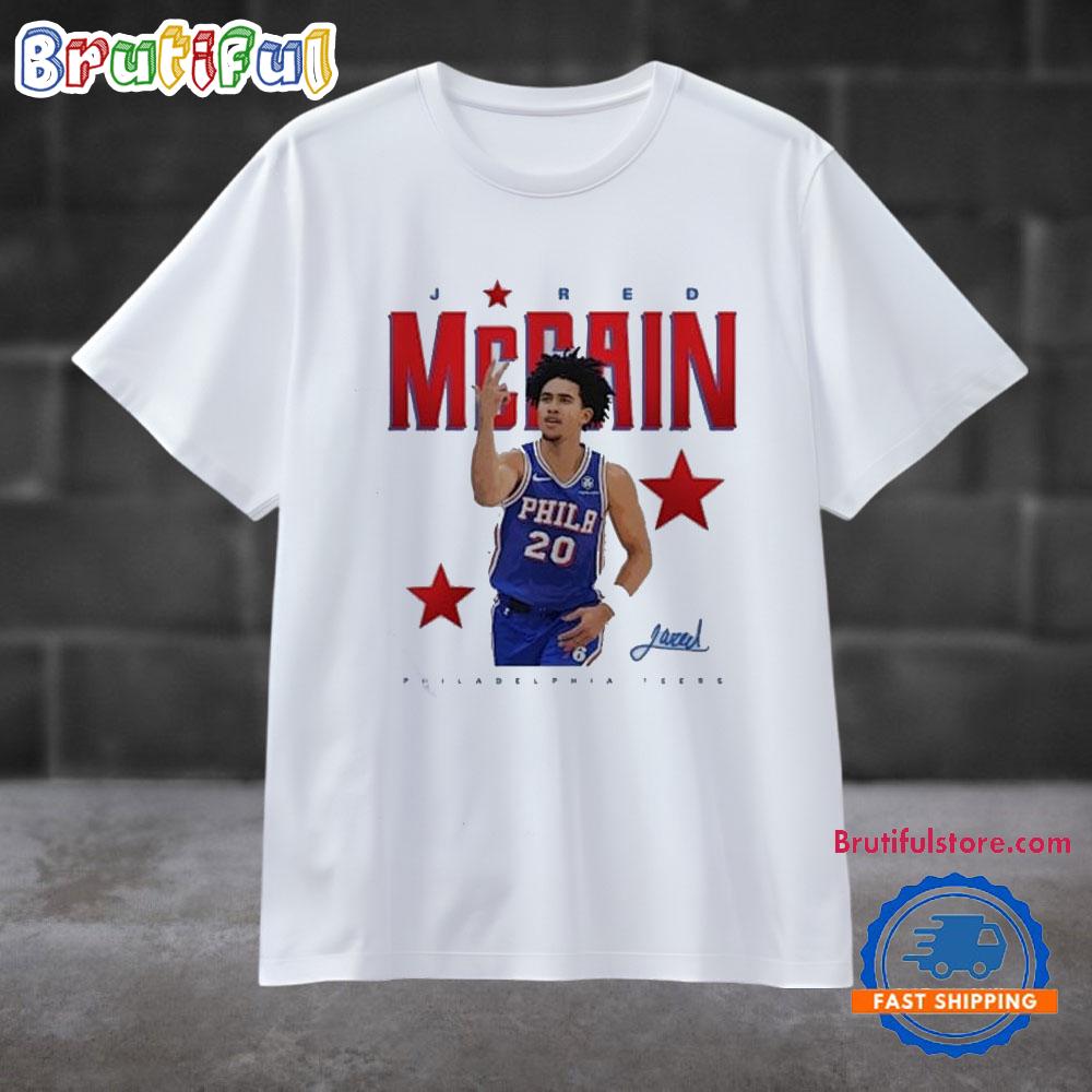 Jared Mccain Philadelphia 76Ers Signature 2024 T Shirt