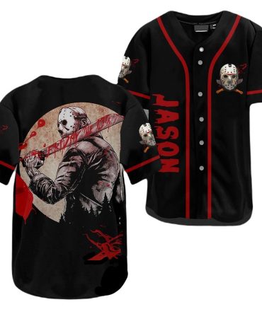 Horror Fan Baseball Jersey - Graphic Design, Unique Style, Comfortable Fit