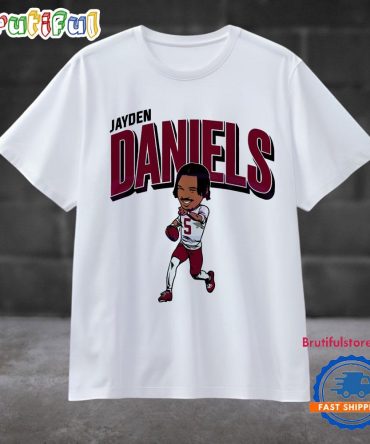Jayden Daniels Caricature Washington Football Player Limited Edition T Shirt