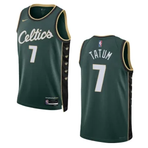 Boston Celtics Jaylen Brown 2022-23 City Edition Dark Green Swingman Jersey - Alzaintravels