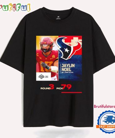 Jaylin Noel Houston Texans 2025 Nfl Draft T Shirt