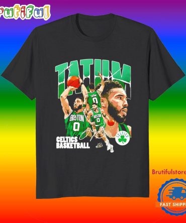 Jayson Tatum Boston Celtics Collage Signature T Shirt