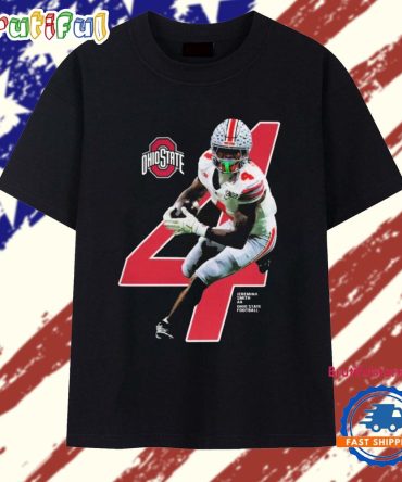 Jeremiah Smith Ohio State Buckeyes Nil Licensed Breakthrough 4 Number T Shirt