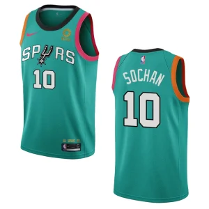 San Antonio Spurs Jeremy Sochan Teal City Edition 2022-23 Swingman Jersey - Alzaintravels