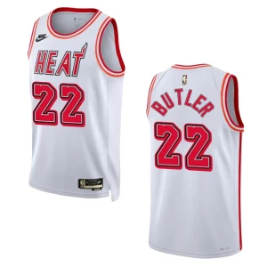 Miami Heat 2022-23 Classic Edition Jimmy Butler White Jersey 35th Anniversary - Alzaintravels
