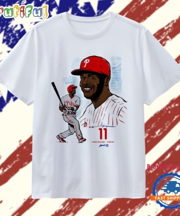 Jimmy Rollins #11 Philadelphia Phillies Baseball Art T Shirt