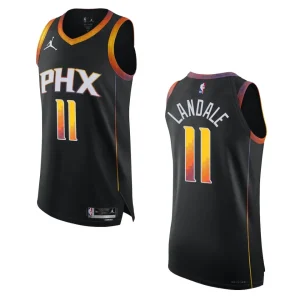 Phoenix Suns Jock Landale 2022-23 Statement Edition Black Jersey - Alzaintravels