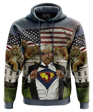 Joe Exotic American Hero Tiger King 3D All Over Print Hoodie