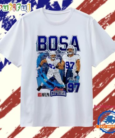 Joey Bosa #97 Buffalo Bills Football Skyline Comic T Shirt