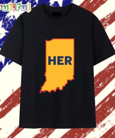 Joey Chestnut Her Indiana Map T Shirt